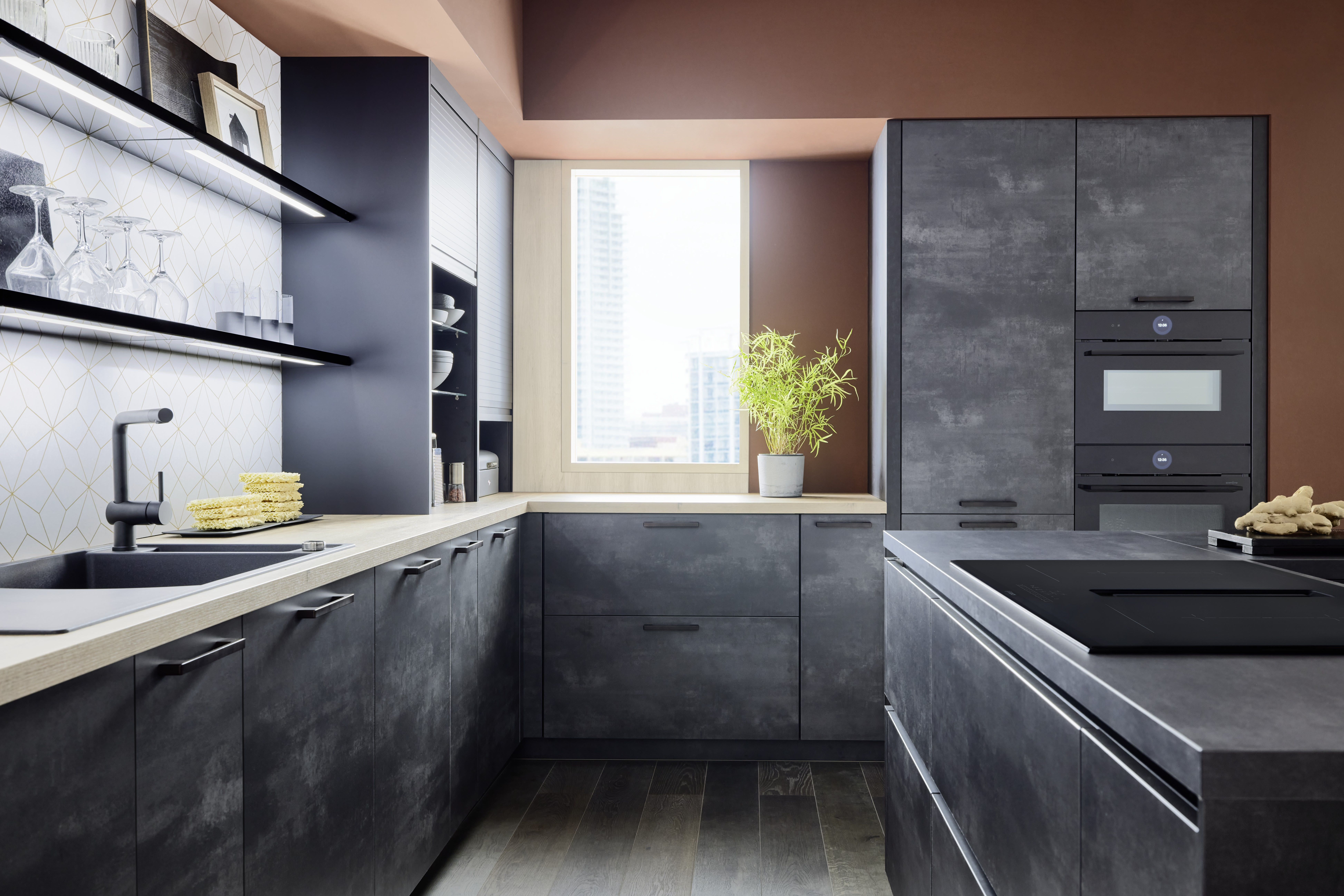 NOBILIA Japandi mit Bosch Geräten - Gegenschuss